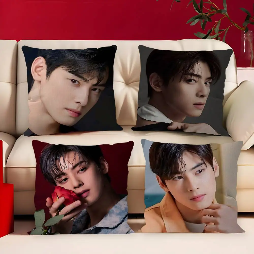 C-Cha-EunWoo Elegant-Gentle Maple Design Cushion Cover Happy Autumn Harvest Decor Holiday Decorati Pillow Cover