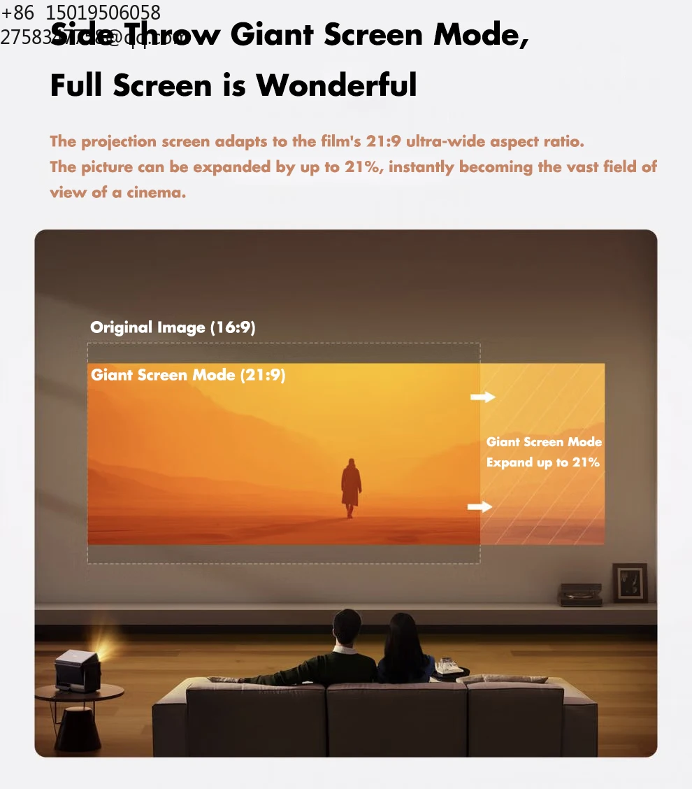2025 New Design Dangbei S7 Ultra Max RGB Proyector VisionAI Pro 5800 CVIA Lumens Dolby Audio HDR10 4K DLP Smart Projector - view 6
