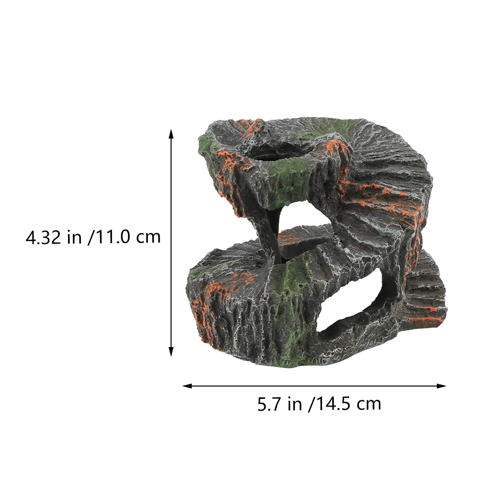 

1Pcs Tortoise Climbing Platform Resin Basking Terrace for Aquarium Fish Tank Reptile Decoration Natural Atmosphere Landscaping
