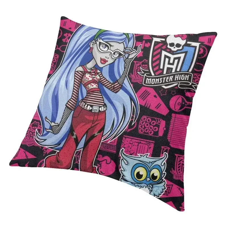 Personalized Custom Monster High Draculaura Animated Tv Movies Pillow Decor Home Luxury Chair Cushion Square Pillowcase