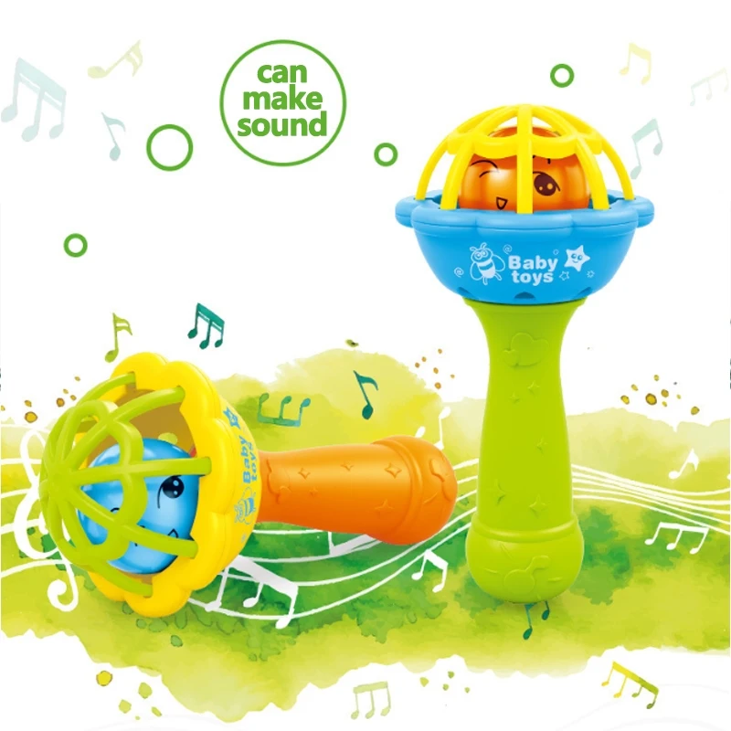 7PCS Baby Rattle Teether Set – Non-Toxic Plastic, Colorful Hand Toys