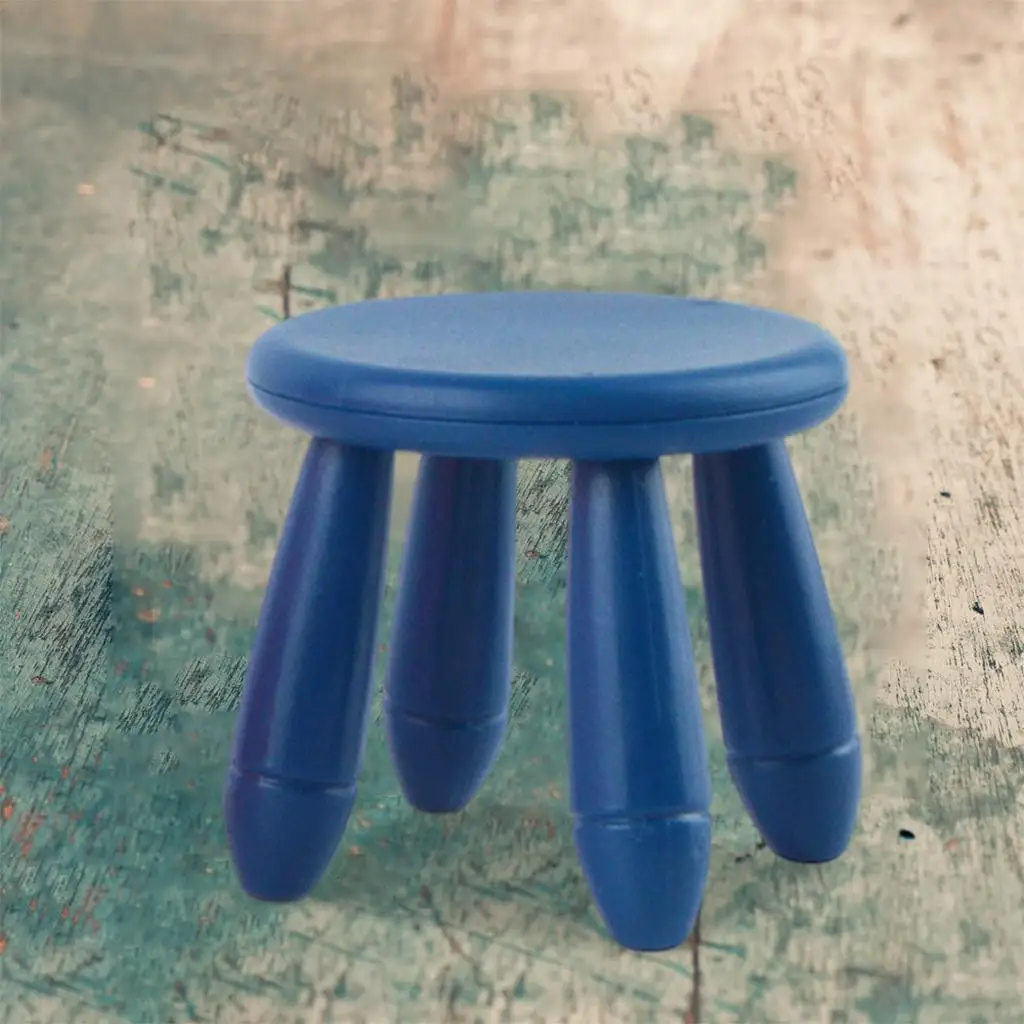 Ensemble de meubles miniatures en plastique pour maison de poupée, chaise moderne à l'échelle 1/12, accessoires réalistes pour la décoration de la maison de poupée