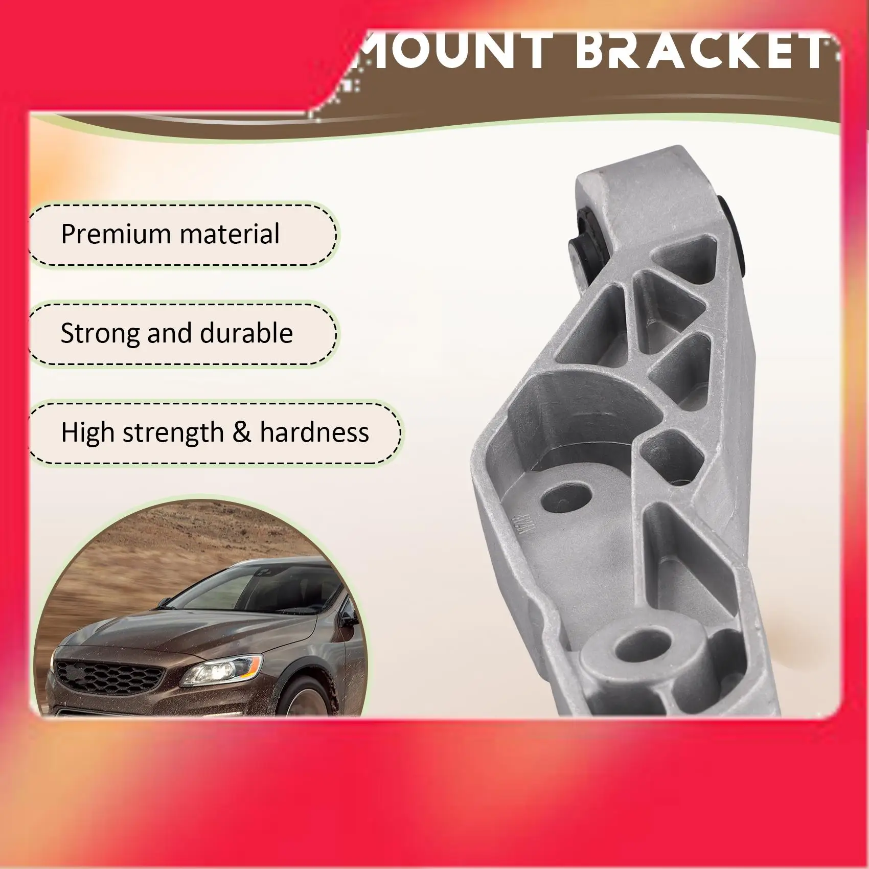 

Engine Mount Bracket 31430975 For VOLVO S60 XC60 2.0T 5 Cylinder Gearbox Mounting Bracket Torque Arm 8641076-M54K