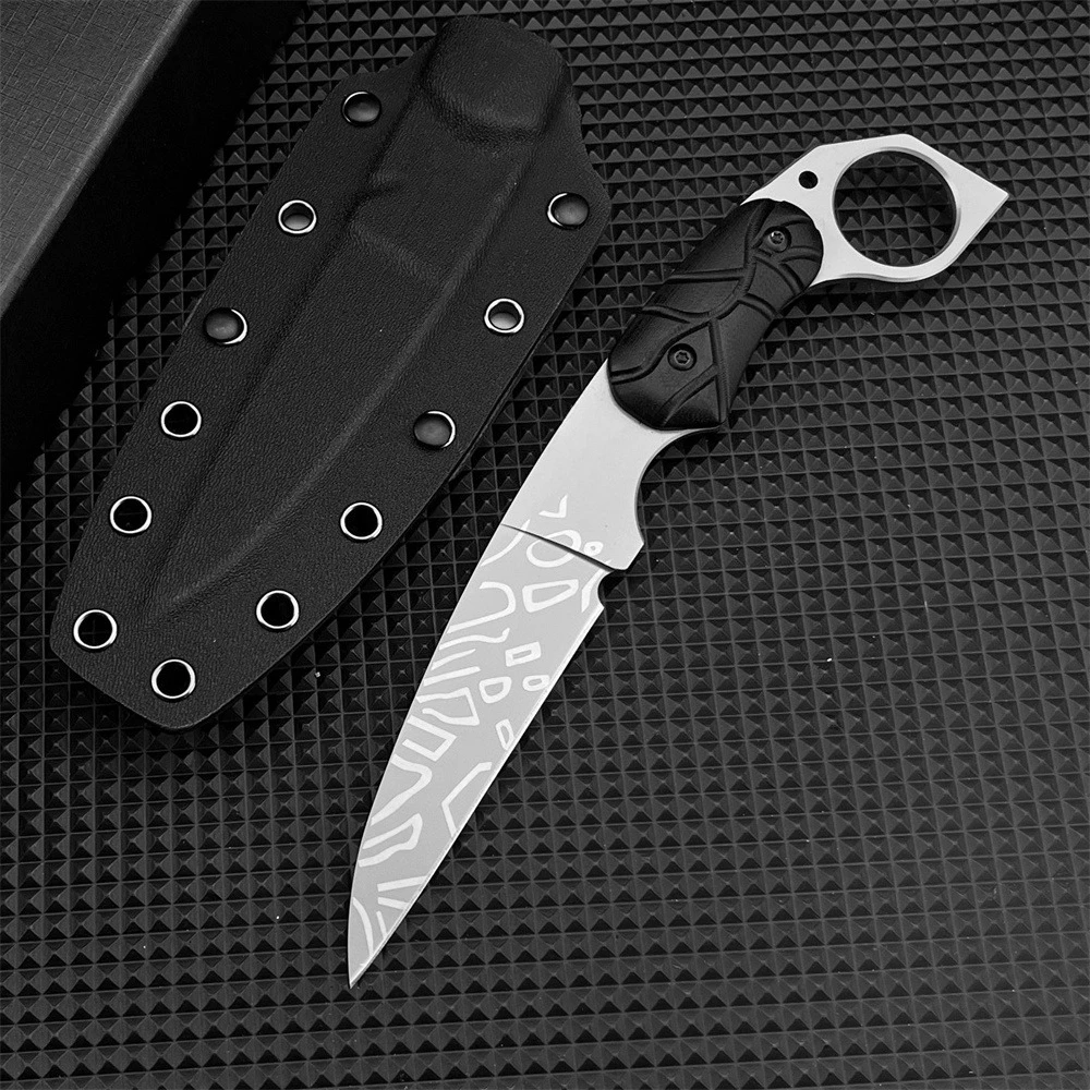

All-Purpose Full Tang Fixed Blade Knife 7Cr13MoV Steel Blade & G10 Handle for Everyday Carry Tactical Survival Outdoor Use