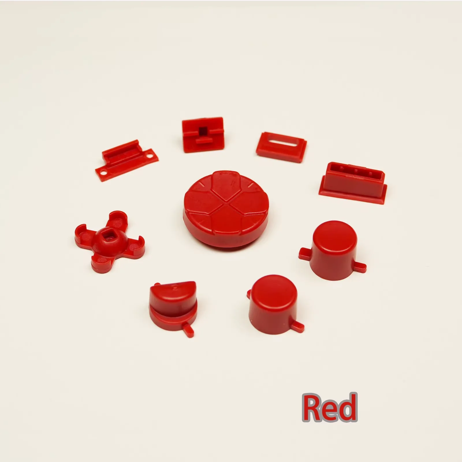 Custom High-Quality Button Kit for Game Gear (GG) – Enhanced Joystick-Style D-Pad & Dust Plug Set – Multi-Color Pro Mods