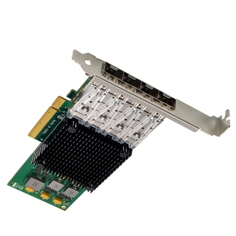 Imagem -04 - Placa de Rede Ethernet Pci-express Servidor de Portas Pci-express 10g Sfp Mais Fiber x8 Bcm57840