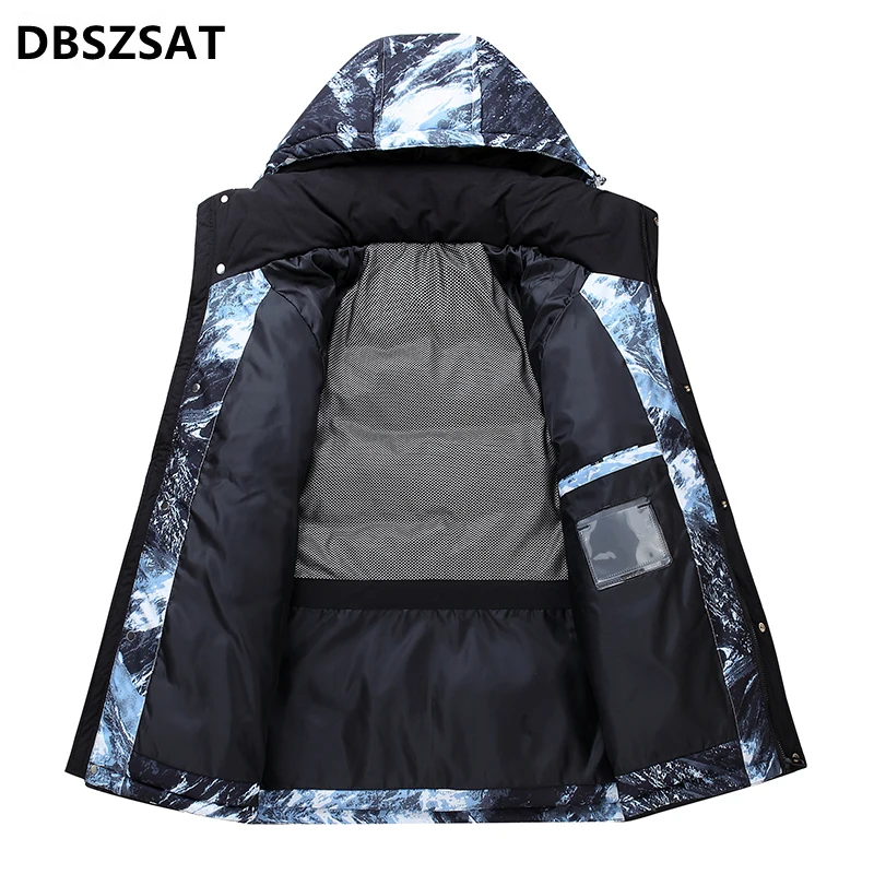 2026 Winter Jacket Men Cotton Thick Warm Parka Male Hooded Casual Fleece Liner Multi-Pocket Parkas Hombre coat