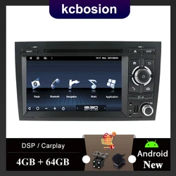 Autoradio GPS Navi Car Stereo Radio Player For Audi A4 B6 B7 S4 RS4 SEAT 2003-2011 Carplay DSP DVD Multimedia Video Player 4G BT