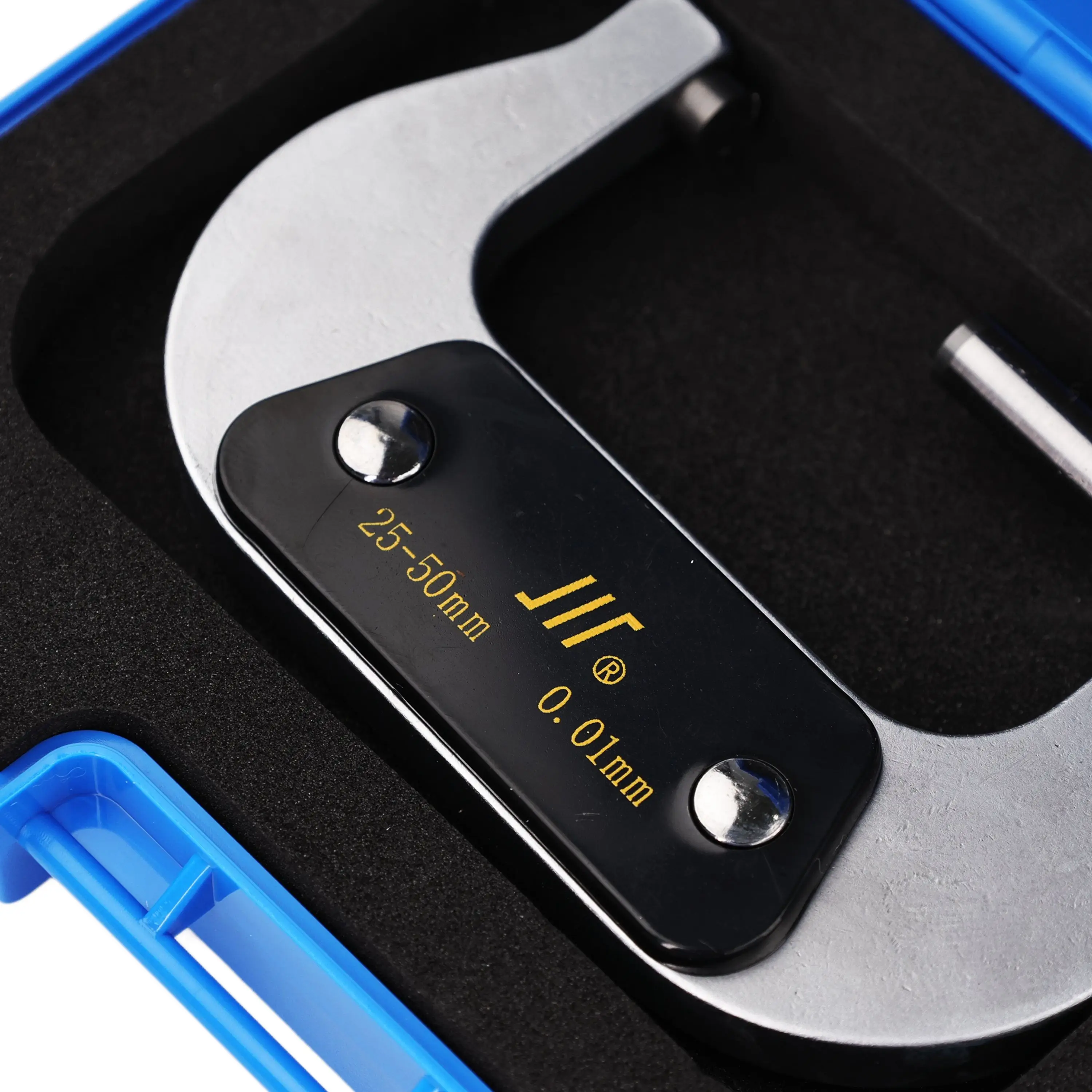 Micrômetro digital de 0-25-50-75 mm, pontas de carboneto de aço endurecido de precisão de 0,01 mm, paquímetro externo com caixa para usinagem