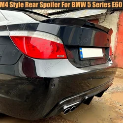 For BMW E60 ROOF Spoiler ABS Material Car Rear Wing Primer Color Rear Spoiler For BMW E60 520i 528i 535i 530i 525i Spoiler