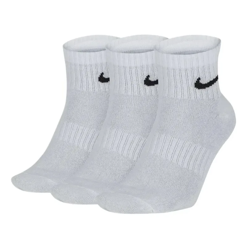 Nike Unisex White Lightweight and Quick-drying Training Socks Comfortable and Soft Breathable and Casual