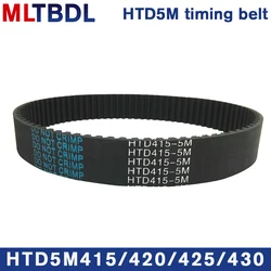 HTD 5M Timing Belt 415/420/425/430mm Length 10/15/20/25mm Width 5mm Pitch Rubber Pulley Belt Teeth 83 84 85 86 synchronous belt