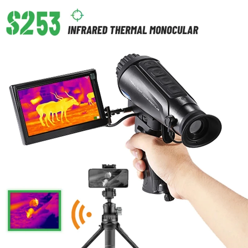 

S253 Handheld Infrared Thermal Imaging Detector, Monocular Telescope, Night Vision, Camera for Outdoor Hunting, Patrol, New