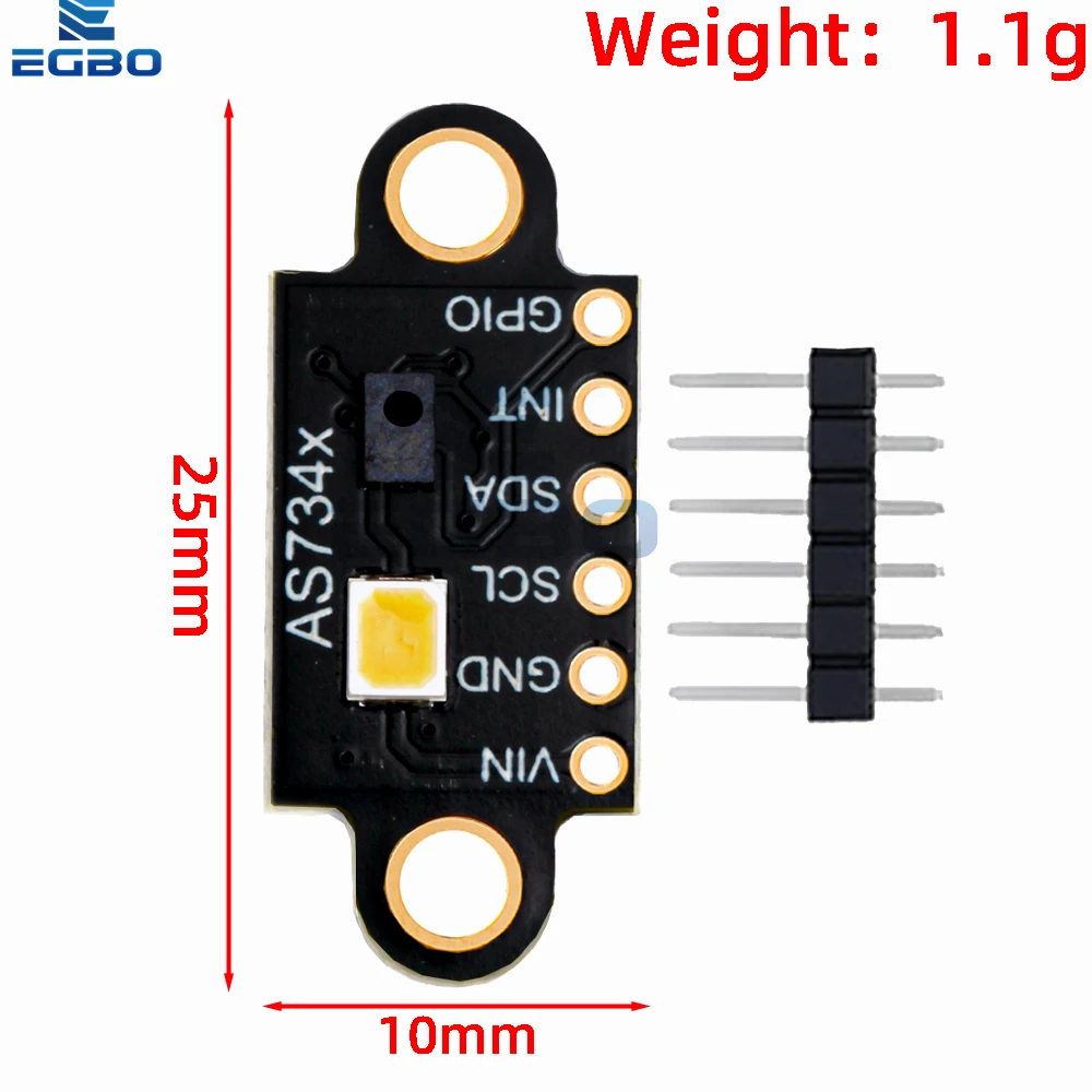 AS7341-V1/V2 Visible Spectral Sensors Module: High-Accuracy Color