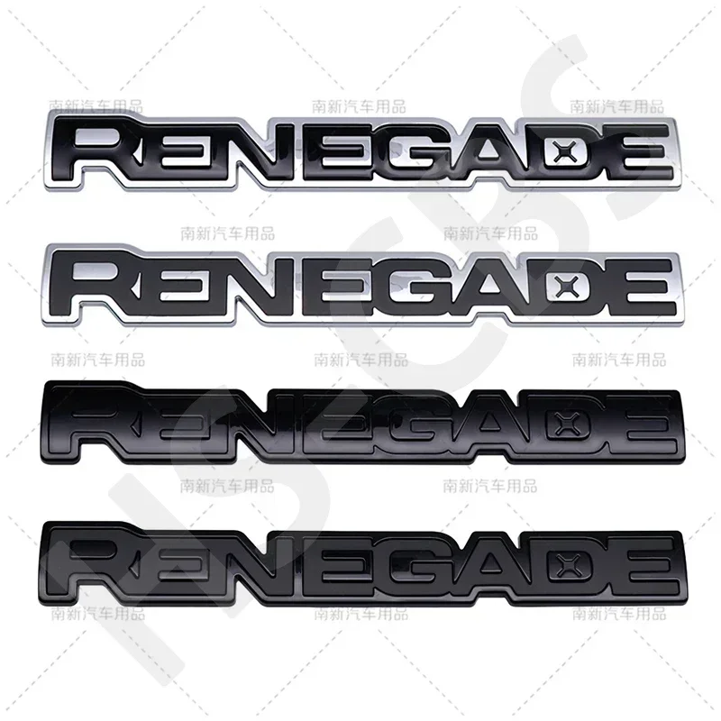 ABS RENEGADE Letter Logo Emblem Car Rear Trunk Badge Stickers Decal Accessories Renegade Auto Body Decoration Accessories