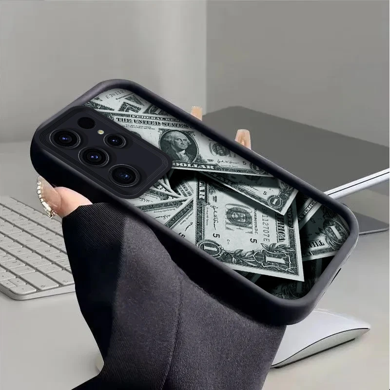 Dollar Banknote Soft Case for Samsung Galaxy A31 A30 A24 A23 A22 A21S A20S A20 A14 A13 A12 4G A11 EU A10S A05 A05S A04 A03 Cover