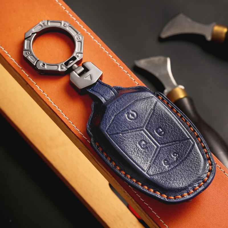 

Кожаный чехол для автомобильного ключа Lynk & Co 09 03 01 02 05 06, защитный чехол для ключа электромобиля, полная защита, аксессуары