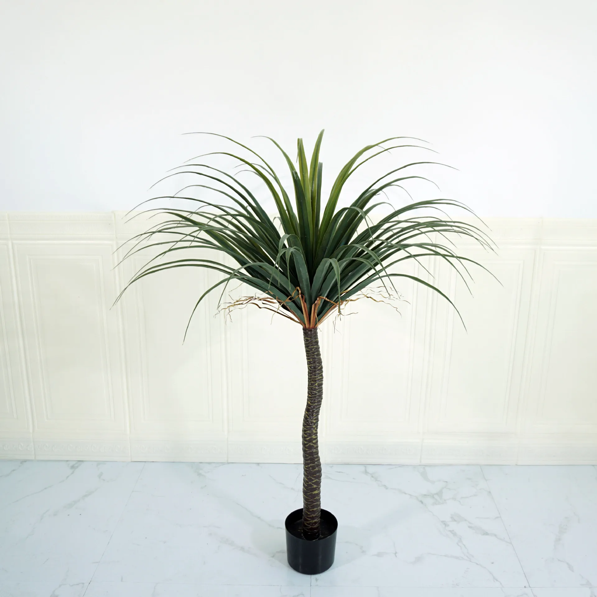 Real touch Simulation Yucca Tree Decorative Large Dracaena Green Potted Artificial Plants