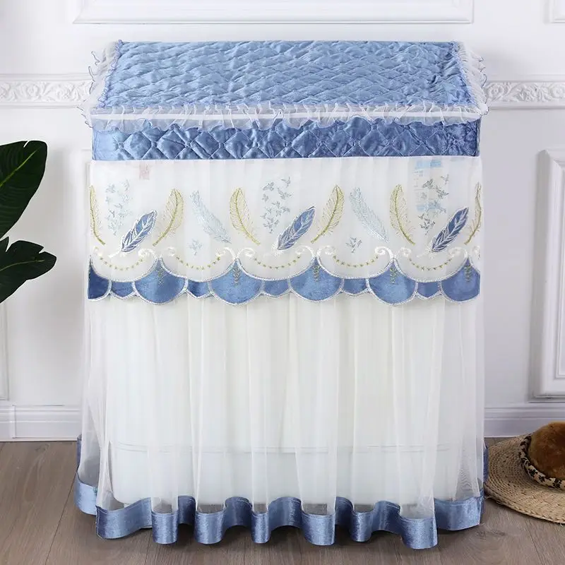 Household Decorative Washing Machine Dust Cover Universal Thicken Double Barrel Washing Machine Sunscreen Dust Protection Cover