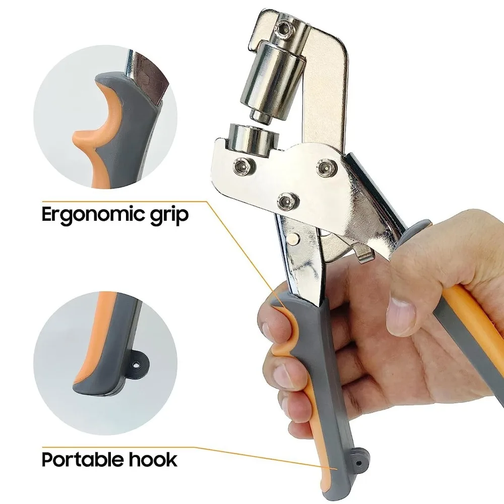 

Легкие плоскогубцы для петель с втулками Ручной пресс Плоскогубцы для дырокола Ручной удобный держатель для установки петель