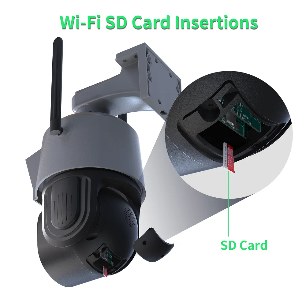 Icsee 6MP 4.5Inch Speed Dome Camera, 36X Optical Zoom, Dual Lens PTZ, IP66 Outdoor Wireless WiFi Surveillance Camera