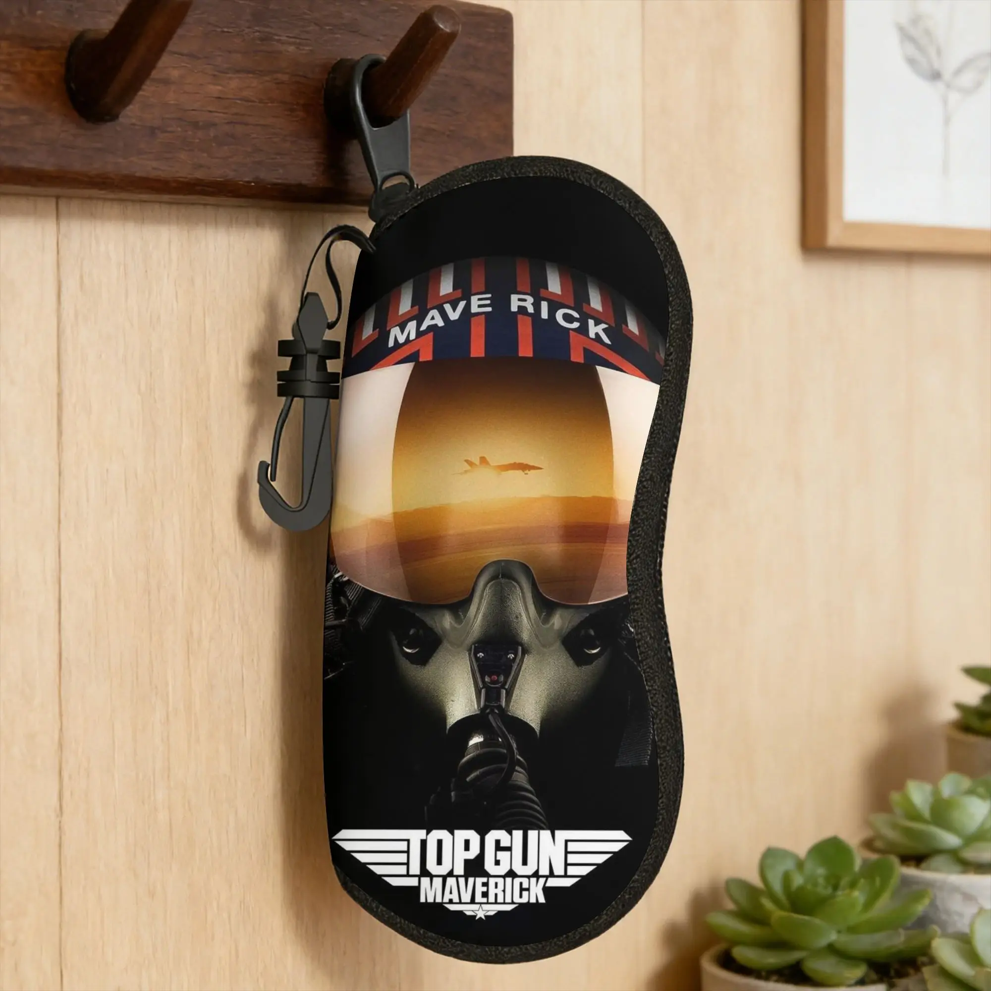 Top Gun Sign Tom Cruise Fighter  Glasses Case  Convenient Sunglasses Pouch For Unisex Retro Eyewear Storage Print Glasses Box