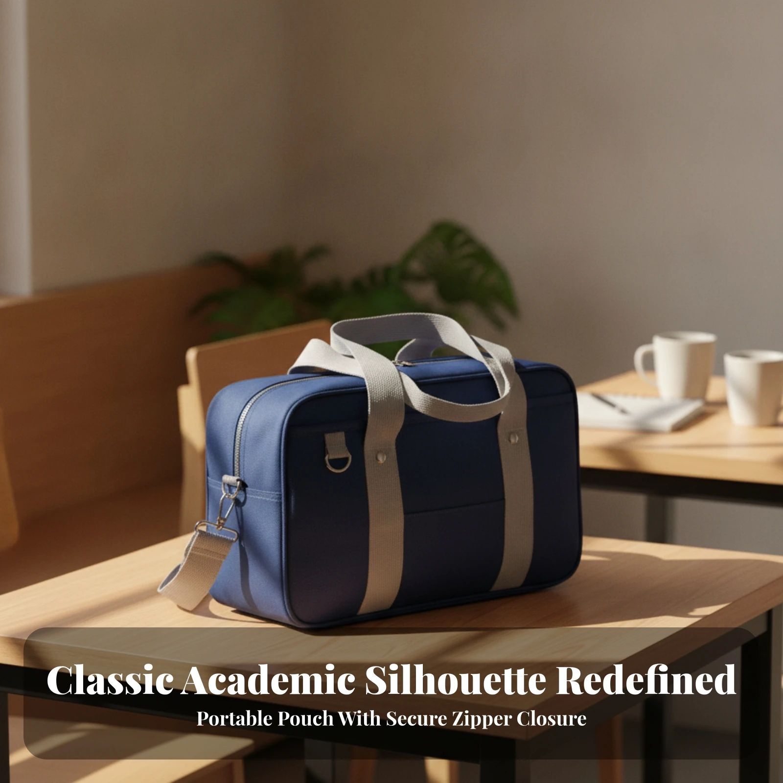 Oxford Cloth Tote Bag Versatile Tote Bag with Detachable Shoulder Strap Handbag Structured Carryall Flexible for Commuting