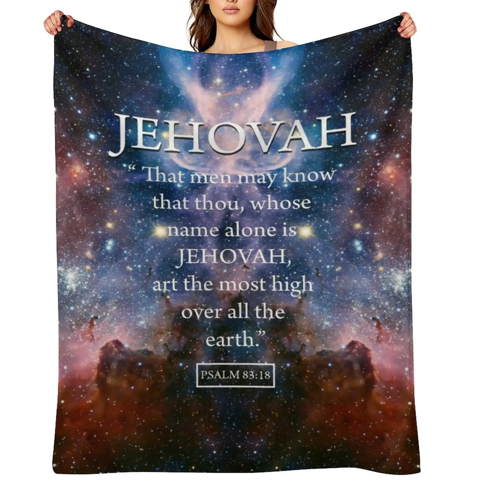 

JEHOVAH Psalm 83:18 Throw Blanket Beach Sleeping Bag cosplay anime Bed Blankets