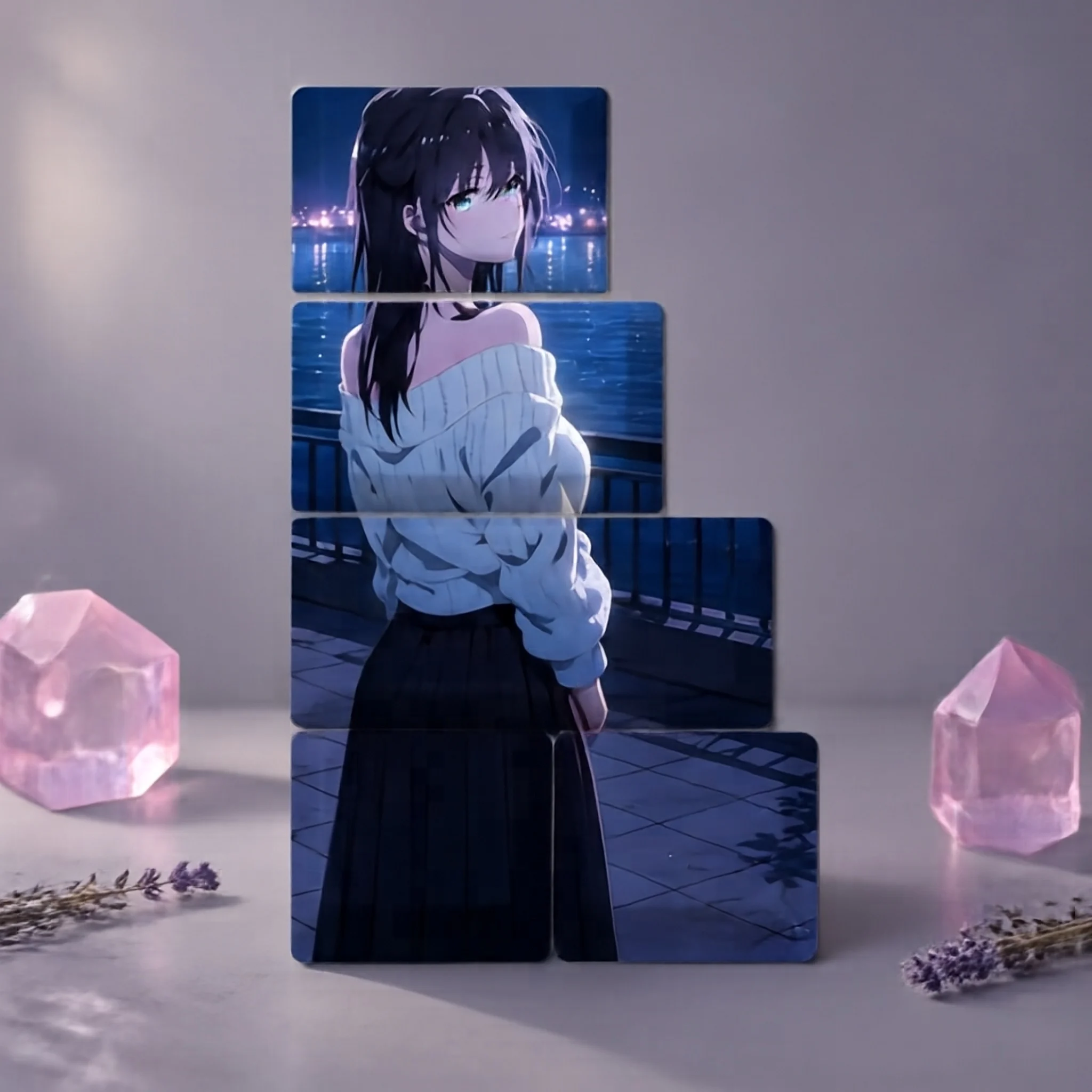 Anime My Teen Romantic Comedy Snafu Yukino Yukinoshita 5Pcs Pbt Keycap Set Original Height Anime Merchandise Mechanical Keyboard