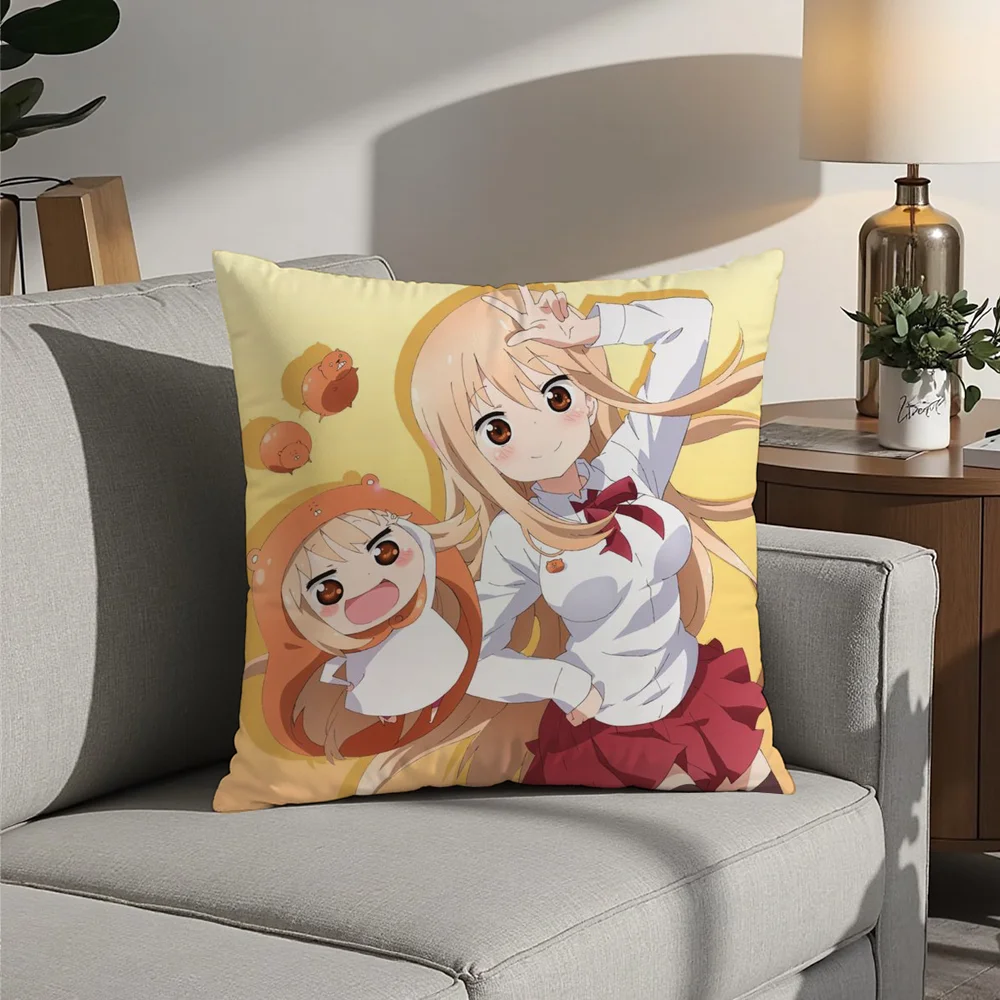 Doma U-Umaru Anime Pillow Case Plush Fabric Soft  Pillowcase Double Sided Print Cushion Cover Household Gifts