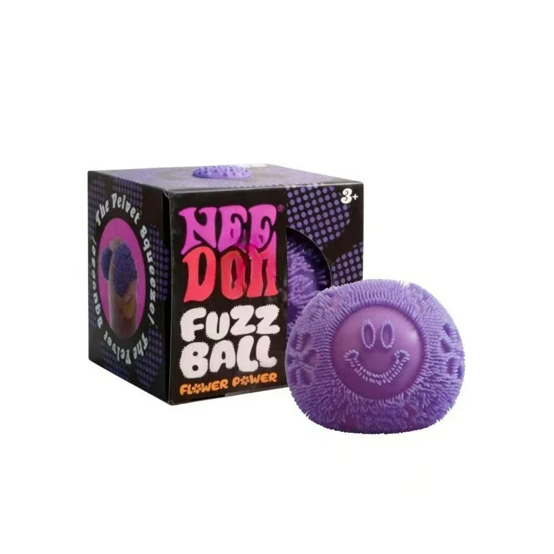 ~~New limited edition Nee# Nice Cube Sensory Toy SnowBall Fuzz Ball Stress Relief Squeeze Toy Trendy Fidget Ball for Kids Adults