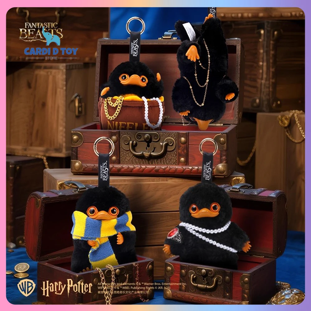 

New Genuine Fantastic Beasts Niffler Keychain Mystery Box Harry Potter Blind Box Niffler Action Figure Keyring Decoration Gift