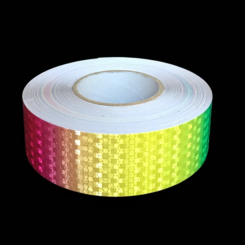 Colorful Reflective Stickers With Gradient Dazzling Colors, Motorcycle Bicycle Body Decoration Reflective Tape