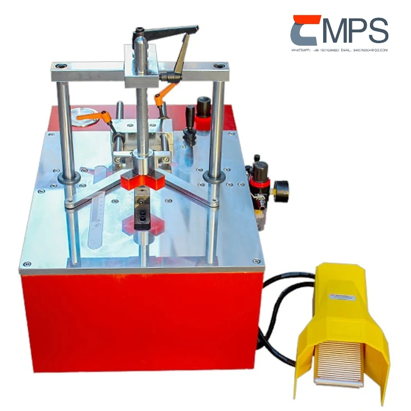 Photo frame corner nailing machine Desktop pneumatic frame mounting corner nailing machine 45°photo frame corner cutting machine