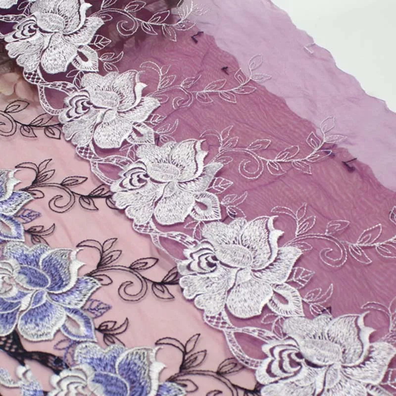 

37 ярдов необычные аксессуары для нижнего белья, кружевная ткань для женщин, кружевная отделка с цветочной вышивкой, высокое качество