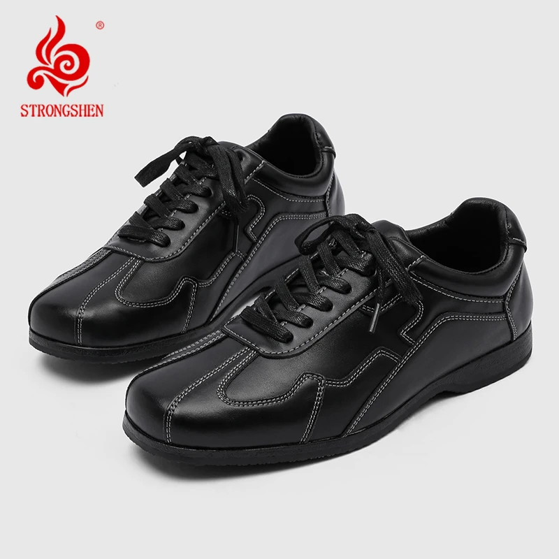 

Men Leather Shoes Walking Shoes Casual Mens Sneakers Fashion Tenis Masculino All-match Man Square Toe Fashion Treking Footwear