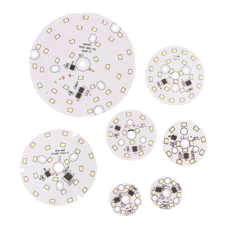 LED電球用ラウンドランプビーズ,smd,冷,暖かい,白,ドライバーなし,3w,5w,7w,9w,12w,15w,ac,220v-240v