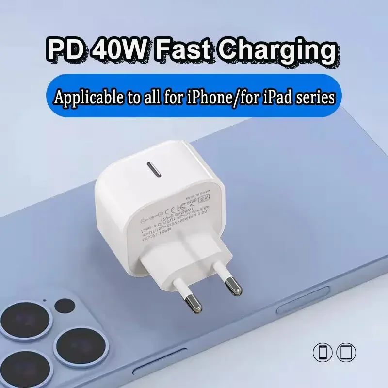 For iPhone 18 Pro Max 40W Fast Charging Charger For iPhone 18 Duo 17 16 15 14 13 12 11 Pro Max Quick Charging Type C Data Cable