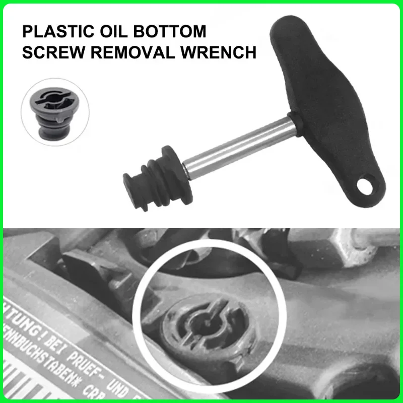 

For VAG Audi Plastic Oil Drain P Plastic Oil Drain Plug Screw Removal Installer Wrench Assembly Tool Wrench Tool Car Repair Tool