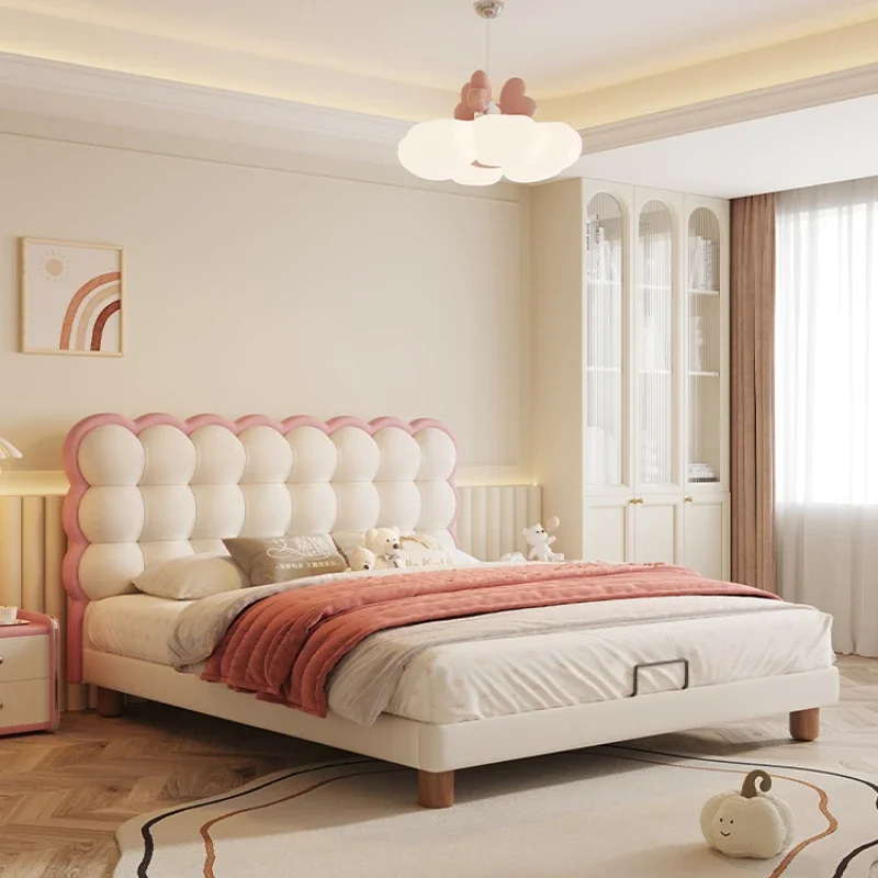 Cute Unique Pretty Childrens Bed Frame House Modern Light Luxury Bed Princess Loft Camas De Dormitorio Bedroom Furniture