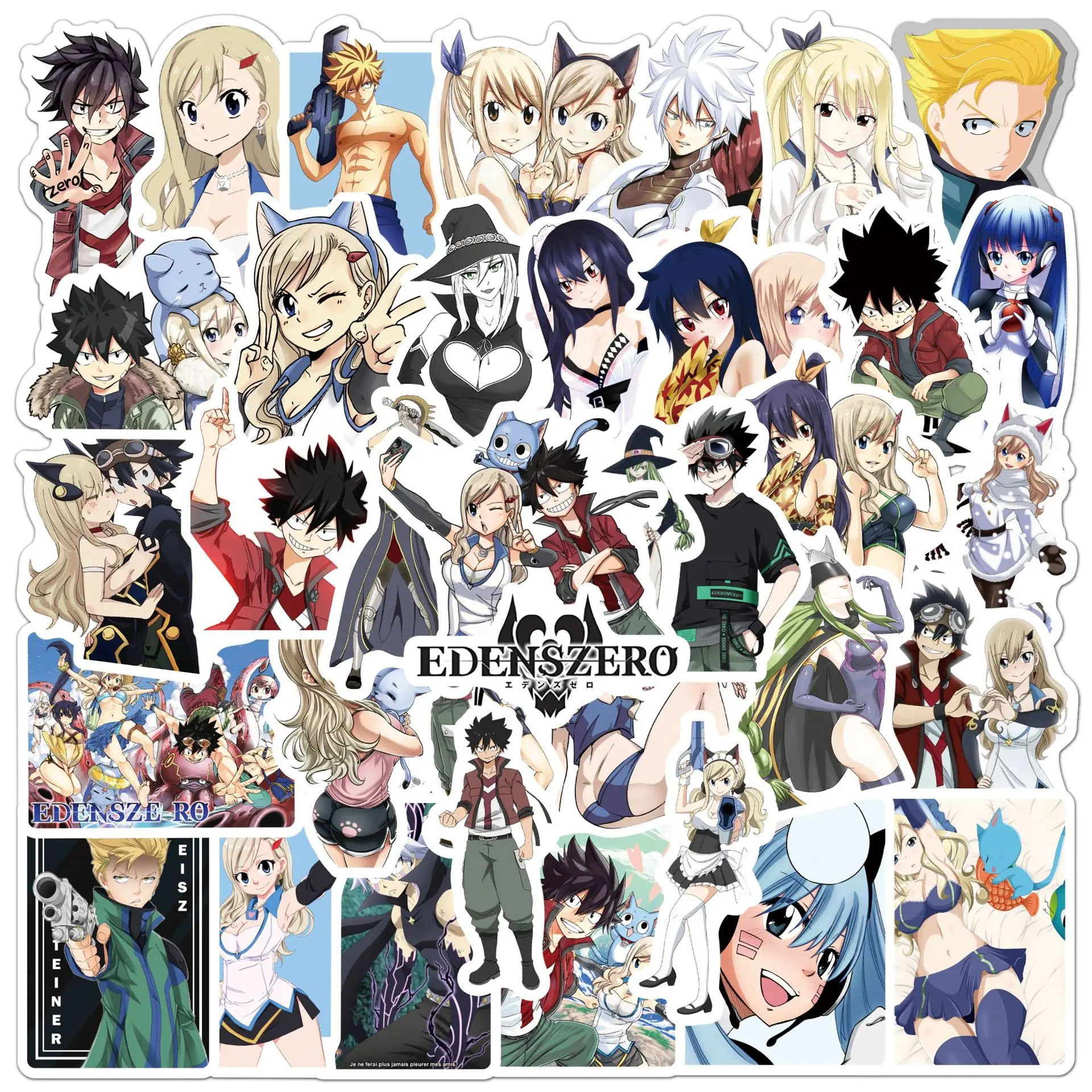 

10/50PCS Japanese Comics EDENS ZERO Cartoon Graffiti Decoration Laptop Suitcase Skateboard Waterproof Sticker Kids Toy
