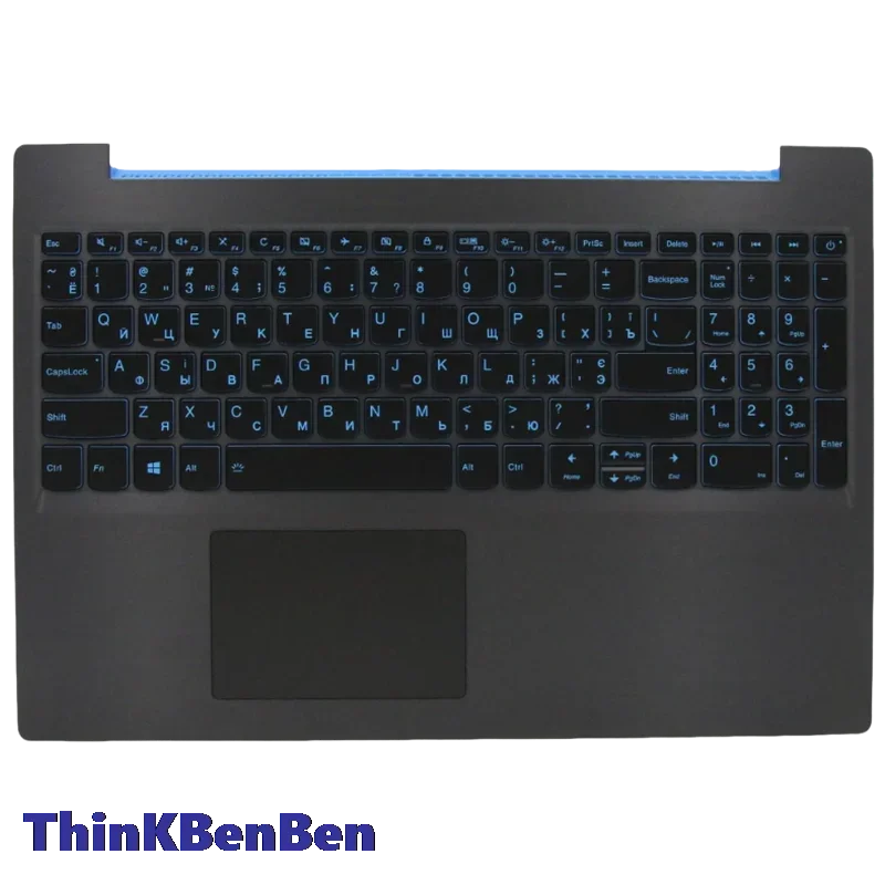 UKR Ukrainian Black Keyboard Upper Case Palmrest Shell Cover For Lenovo Ideapad L340 15 15IRH Gaming 5CB0U42768