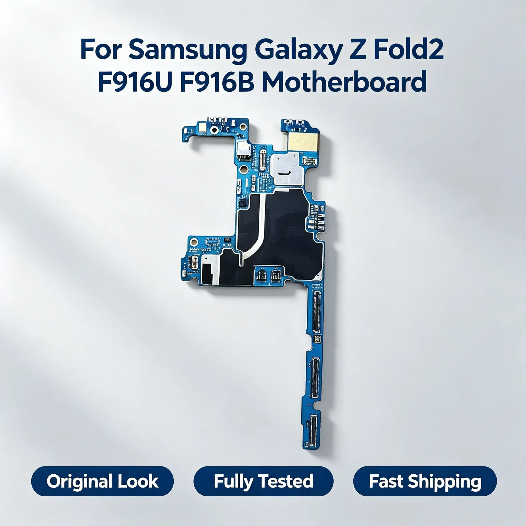 Fully Tested Unlocked Replacement Mainboard Repair Accessory For Samsung Galaxy Z Fold2 SM-F916U SM-F916B Logic Motherboard