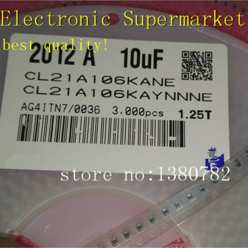 3000pcs/lots 0805 SMD capacitor 25V 10UF + 10% X5R CL21A106KAYNNNE In stock!