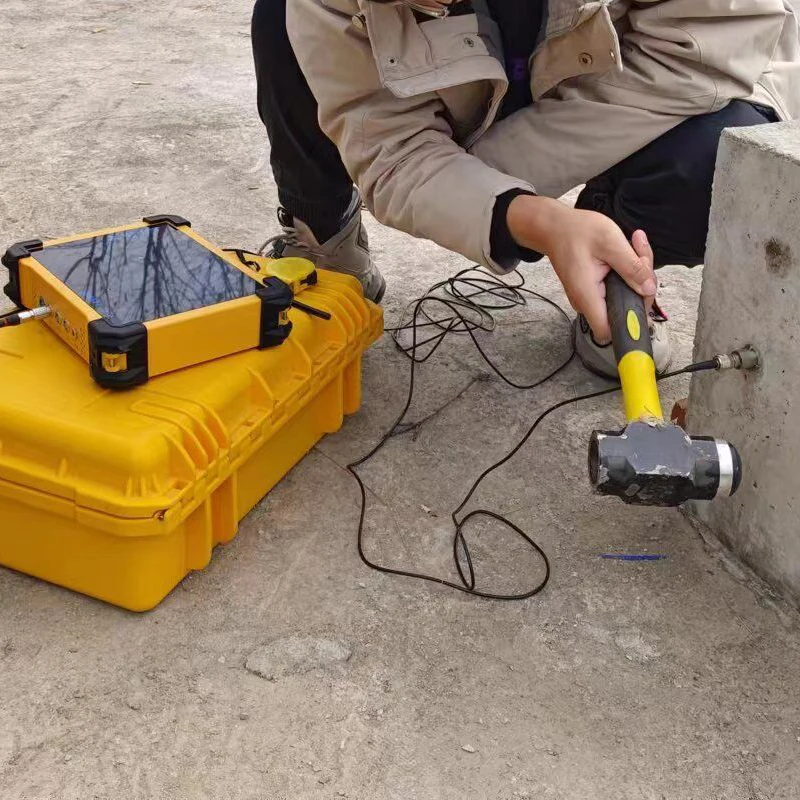 Sonic Echo Piles Testing Low Starin Pile Tester Pile Deep Foundation Integrity Tester PIT Tester