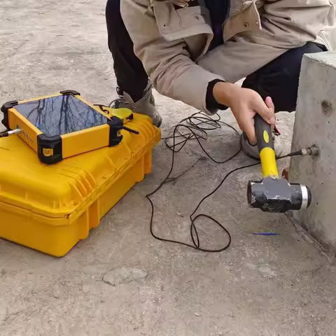 Sonic Echo Piles Testing Low starin Pile Tester Pile Deep Foundation Integrity Tester PIT Tester