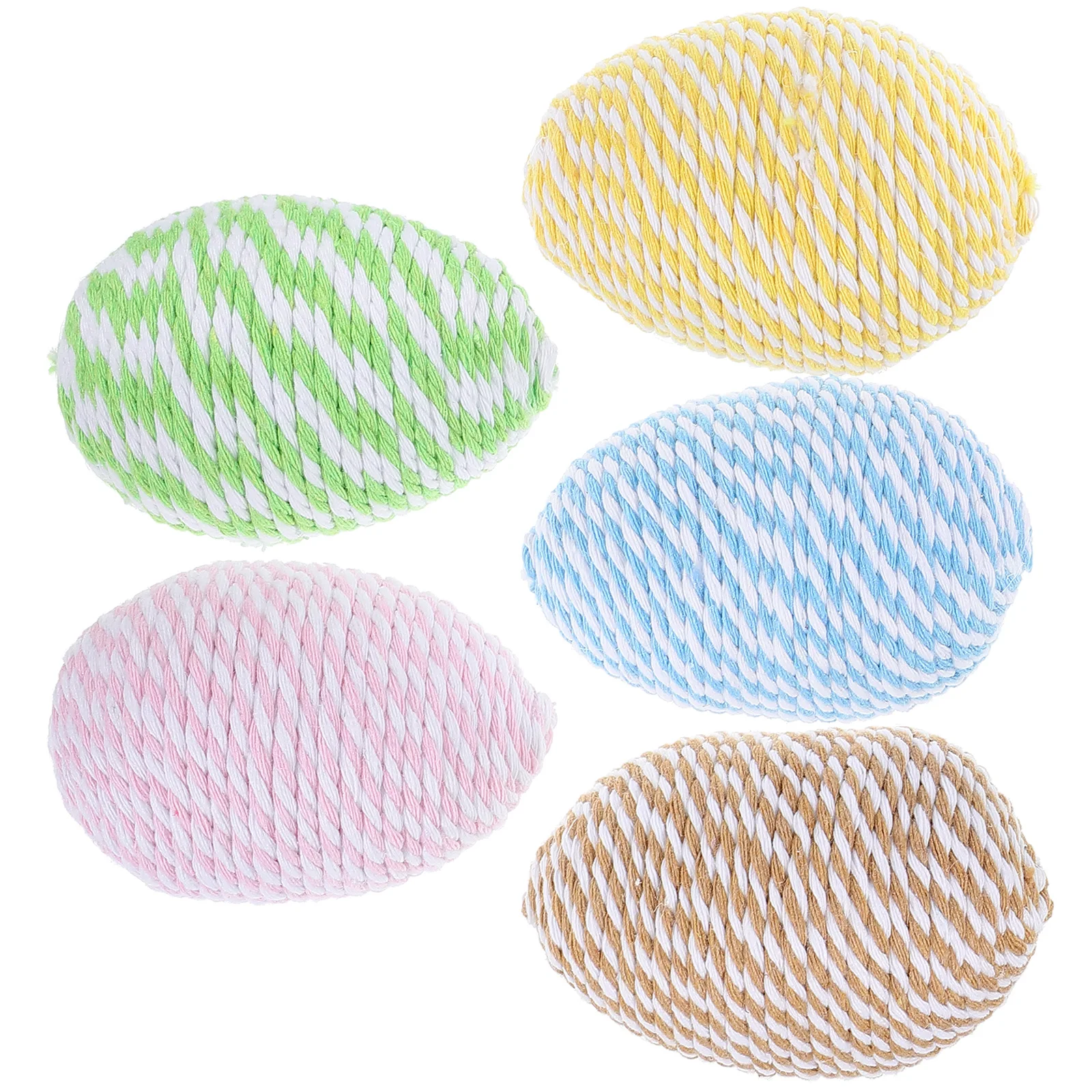 

5pcs Foam Egg Ornaments Easter Decorations DIY Crafts Balls Party Favors Easter Scene Decor Egg Shaped Foam Supplies