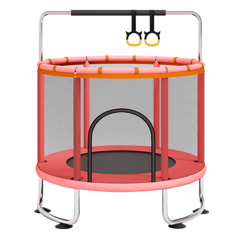 

Factory Direct Sales of Kids Fitness Outdoor Trampoline Children's Leisure Trampoline with Safety Fence Net