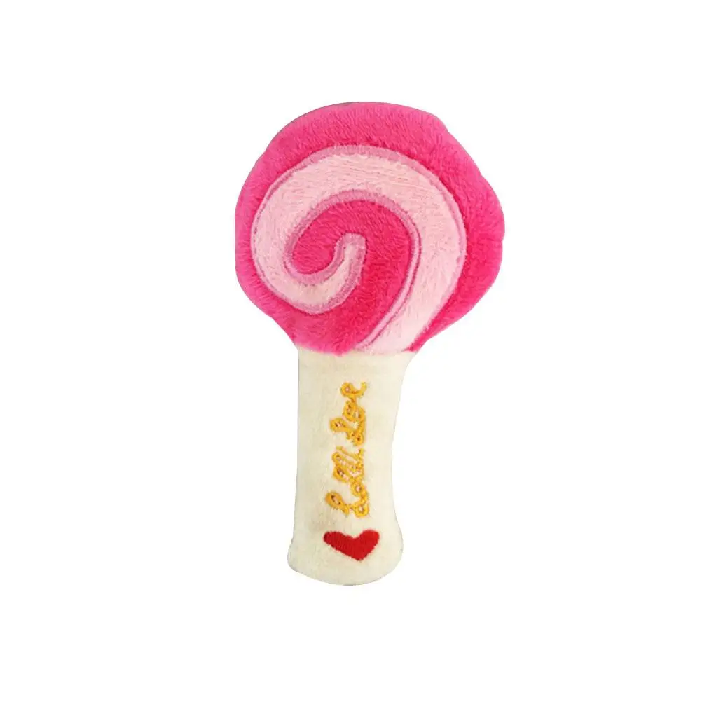 

3 Pcs Pet Toy for Entertainment Plush Teether Toys Chew Lollipop Play Sound Squeaky