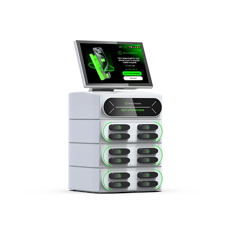 Product for Commercial Places for Shops 12 Slots with Touchscreen Powerbank Vending Machine Kiosk